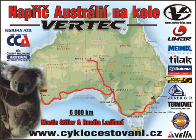Napříč Austrálií na kole Vertec