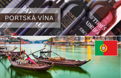 Portské. Slavná dezertní červená vína z Portugalska