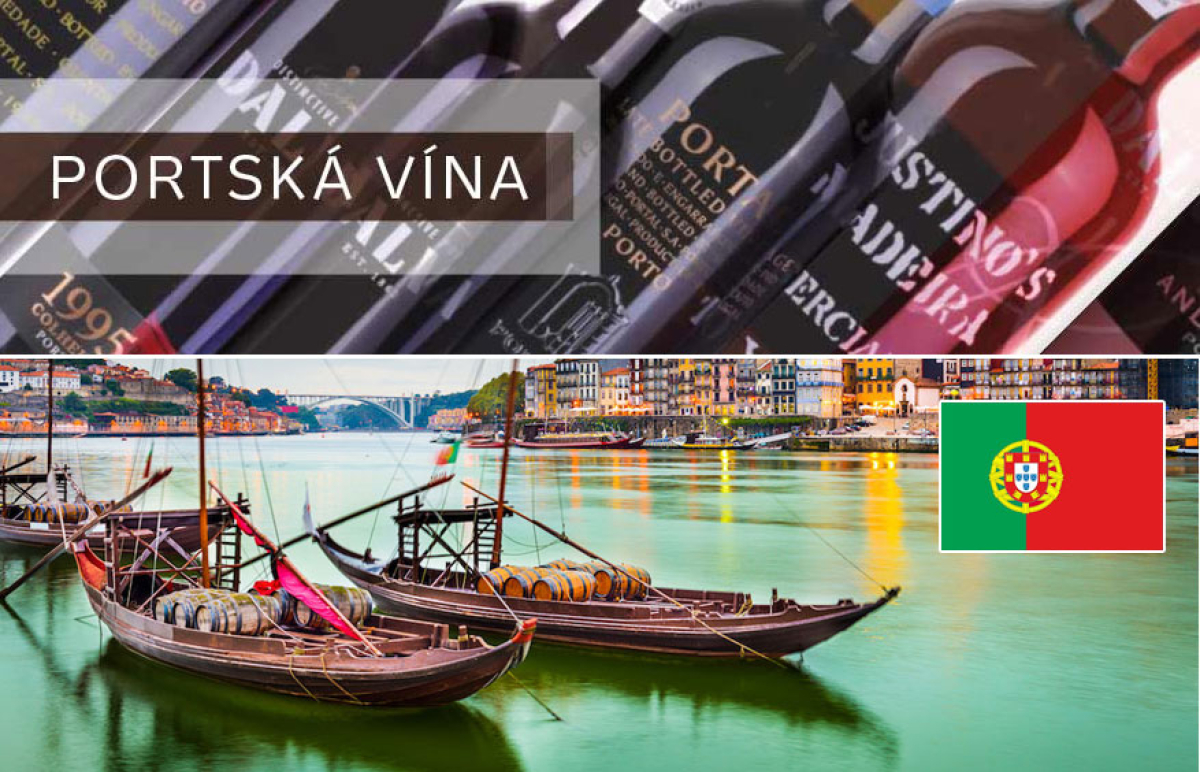 Portské. Slavná dezertní červená vína z Portugalska